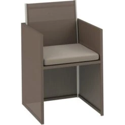 Gartenmöbel-Set Palomas 5-teilig Stahl/Textil Taupe -Garten & Außenbereich 4048126619207 50