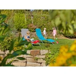 Sonnenliege Klappbar Türkis 157,5 Cm X 49,5 Cm -Garten & Außenbereich 415091 3299 5 1