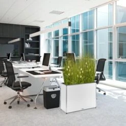 Amare Blumentopf Pur Fiberglas Design 28 Cm X 80 Cm X 61 Cm Weiß -Garten & Außenbereich 4251083908455 4655 8