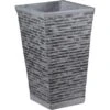 Vase Klinkeroptik 38 Cm X 38 Cm X 60 Cm Grau -Garten & Außenbereich 4657 1316 vaseklinkeroptik