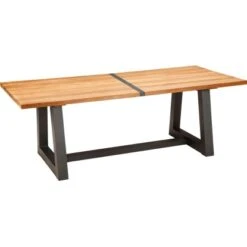 Gartentisch Campione 220 X 100 Cm Anthrazit/Teakholz FSC®