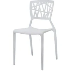 Veba Stapelstuhl Webb Weiß