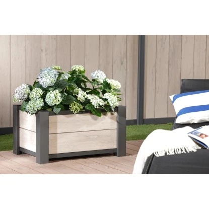 WPC Pflanzkasten 72 Cm X 52 Cm X 40 Cm Sand 4 WPC Pflanzkasten 72 Cm X 52 Cm X 40 Cm Sand – Bild 2