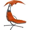 Schwingliege Palmdale Mit Sonnendach Aus Textilen Terracotta -Garten & Außenbereich 561429 3299 1