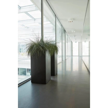 Capi Pflanztopf Lux Outdoor Rechteckig I 25 Cm X 25 Cm X 67 Cm Schwarz 4 Capi Pflanztopf Lux Outdoor Rechteckig I 25 Cm X 25 Cm X 67 Cm Schwarz – Bild 2
