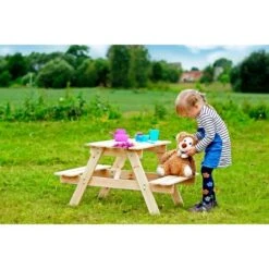 Timbela Kindersitzgarnitur Holz M012-1 Klein 11 Timbela Kindersitzgarnitur Holz M012-1 Klein -Garten & Außenbereich 60827950648 11023400 AB 04