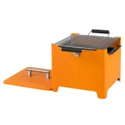 Tepro Holzkohlegrill Chill & Grill Cube Orange 31,5 X 31,5 Cm -Garten & Außenbereich 660793 2400 Cube 05