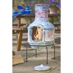 Buschbeck Mexiko-Grillkamin Geodesign Ton Inkl. Grillrost -Garten & Außenbereich 6871107 4224 2