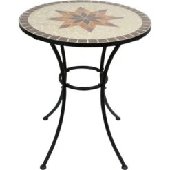 Balkonset Honobia 3-teilig Stahl Mosaik -Garten & Außenbereich 717998 3299 3