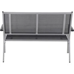 Siena Garden Bank Tesoro 2-Sitzer Alu 68 Cm X 138,5 Cm X 97 Cm Silber -Garten & Außenbereich 720602 1346 05