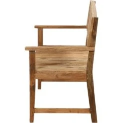 Siena Garden Bank Loreo 2-Sitzer Teak 124 Cm X 60 Cm X 90 Cm Natur -Garten & Außenbereich 720825 1346 03