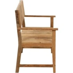 Siena Garden Bank Loreo 2-Sitzer Teak 124 Cm X 60 Cm X 90 Cm Natur -Garten & Außenbereich 720825 1346 05