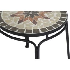 Siena Garden Stapelsessel Stella Eisen 40,5 Cm X 42 Cm X 95 Cm Schwarz Mosaik -Garten & Außenbereich 720939 1346 09