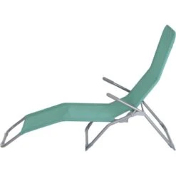 Gardamo Bäderliege 140 Cm X 61 Cm X 96 Cm Silber-Mint -Garten & Außenbereich 721004 1346 03
