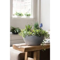 Lechuza Pflanzgefäß Cubeto Stone 30 Steingrau Ø 30 Cm -Garten & Außenbereich 754214 4186 4