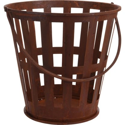 Gartenfreude Design Feuerkorb Ø 27-39 X Höhe 39 Cm Rostrot 2 Gartenfreude Design Feuerkorb Ø 27-39 X Höhe 39 Cm Rostrot