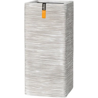 Capi Pflanzsäule Nature Outdoor Rechteckig Riffel I 26 Cm X 26 Cm X 58 Cm Elfenb 3 Capi Pflanzsäule Nature Outdoor Rechteckig Riffel I 26 Cm X 26 Cm X 58 Cm Elfenb