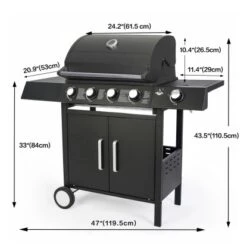 El Fuego Gasgrill San Angelo 4+1 Brenner Ca. 119,5 X 110,5 X 53 Cm -Garten & Außenbereich 8264111 2240 3