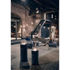 Enders® Feuerstelle Nova LED M Black-Chrome -Garten & Außenbereich 831231 3795 5600 5