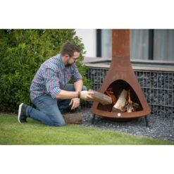 Westmann Feuerstelle Inkl. Rauchablass Rost -Garten & Außenbereich 8346561 1741 WMLG900R 02