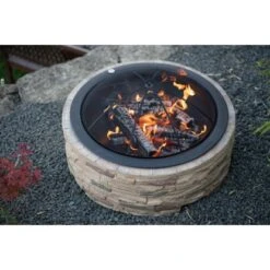 Westmann Feuerstelle Mit Abfanggitter Steinoptik 17 Westmann Feuerstelle Mit Abfanggitter Steinoptik -Garten & Außenbereich 8346603 1741 WMLG909 08