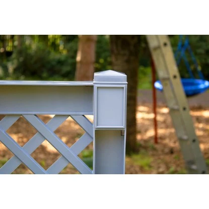 KHW Pflanzkasten Groß M. Zentralspalier 2-tlg. Grau 140 Cm X 100 Cm X 43 Cm 5 KHW Pflanzkasten Groß M. Zentralspalier 2-tlg. Grau 140 Cm X 100 Cm X 43 Cm – Bild 3