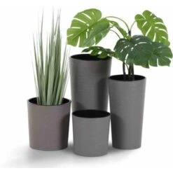 Siena Garden Pflanzgefäß Eco Lens Grau Ø 25x25,5 Cm -Garten & Außenbereich 8629339 1346 4