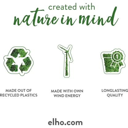 Elho Übertopf Greenville Easy Balcony 19,4 Cm X 52 Cm Living Schwarz 7 Elho Übertopf Greenville Easy Balcony 19,4 Cm X 52 Cm Living Schwarz – Bild 5