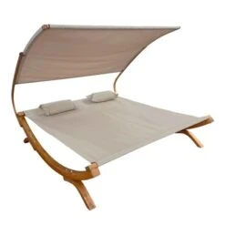 Axi Doppelliege Mallorca Mit Sonnendach Beige -Garten & Außenbereich 8720365060892 1737 IWB 02