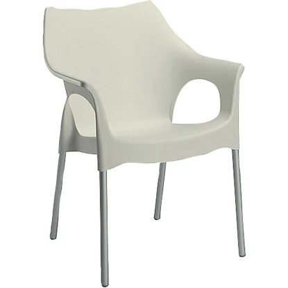 Stapelstuhl Vegas Silber/elfenbein 3 Stapelstuhl Vegas Silber/elfenbein