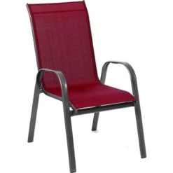 Calais Stapelstuhl Burgundy