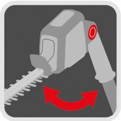 Wolf-Garten Wolf Garten Akku-Heckenschere Aufsatz HT 40 EM E-multi-star® -Garten & Außenbereich T40eM HeckenschereWinkel 7