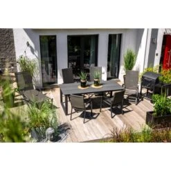 Sonnenliege Pacora Aus Textilen Schwarz -Garten & Außenbereich Z 910 Obi Pacora 0112 RGB1