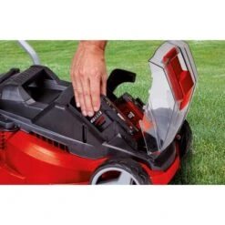 Einhell Power X-Change Akku-Rasenmäher GE-CM 33 Li-Solo 30 L Fangkorb -Garten & Außenbereich ge cm 33 li solo usage pic